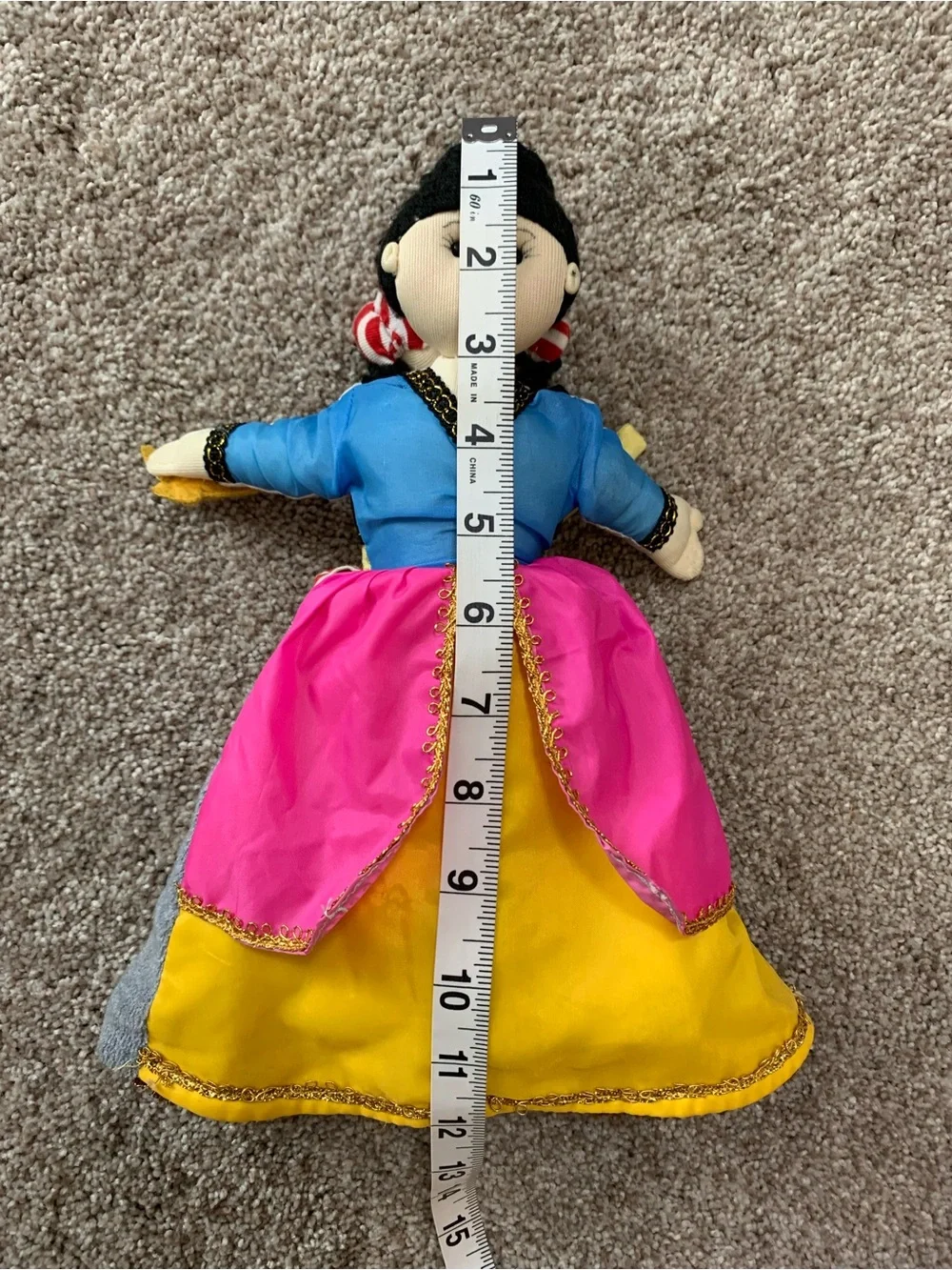 Aladdin Gypsy Topsy Turvy Puppet 3 in 1 Vintage Folk Art Plush Doll Handmade